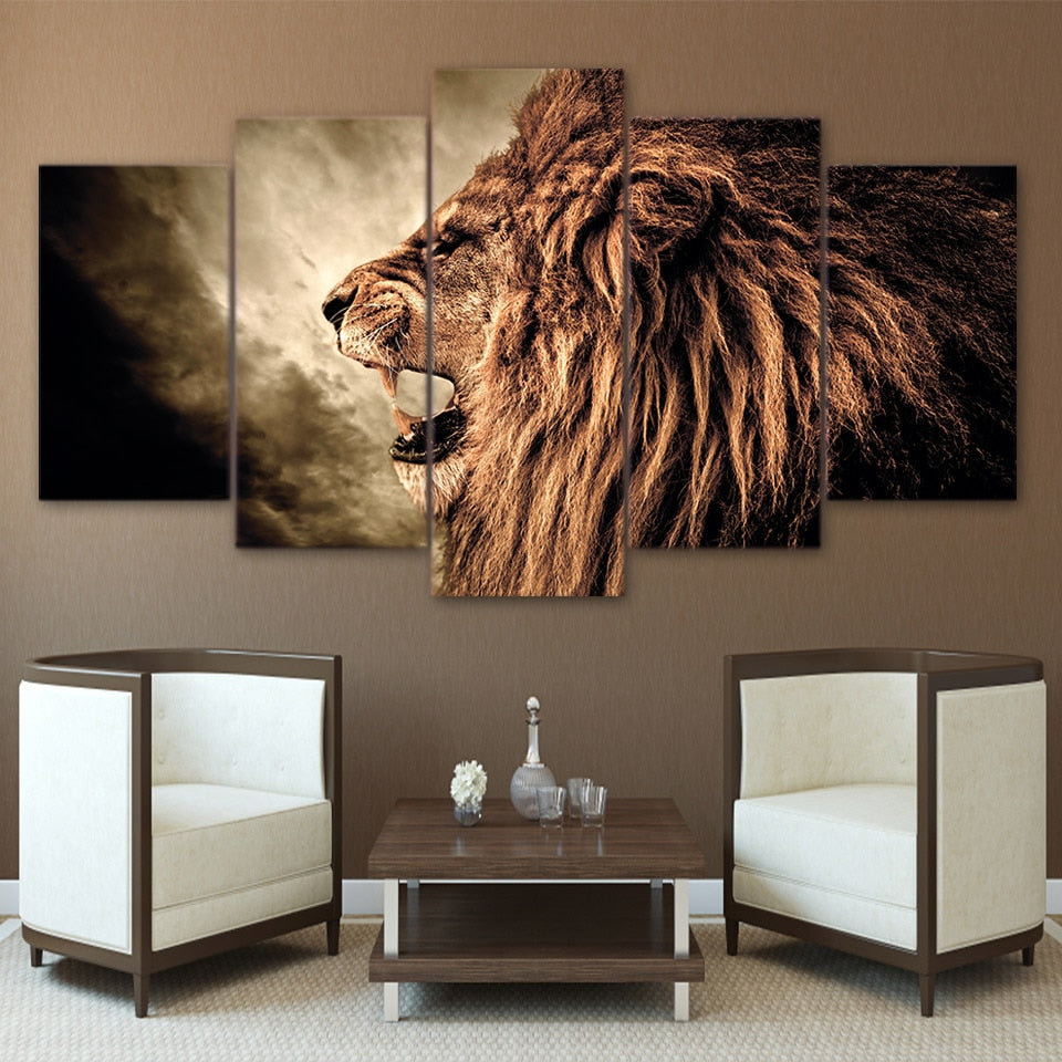 Lion on Canvas