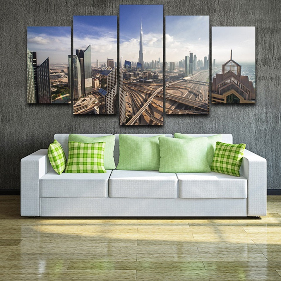 Dubai Skyline on Canvas