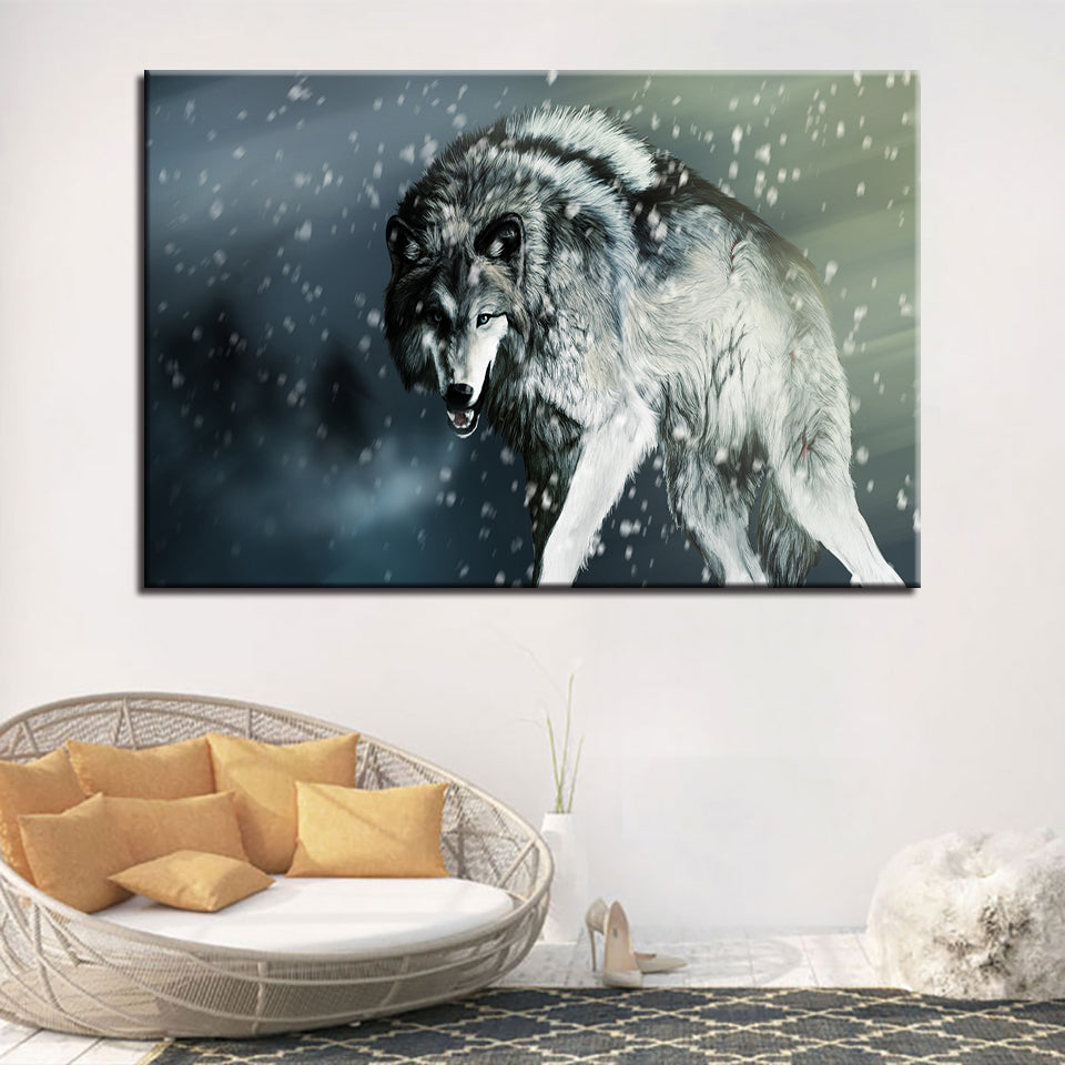 Wolf on Canvas